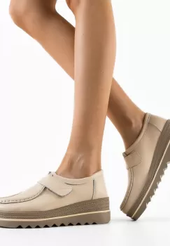 Pantofi Casual Straif Bej 2 imagine