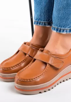 Pantofi Casual Straif Camel imagine