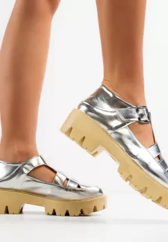 Pantofi Casual Teoritzi Argintii imagine