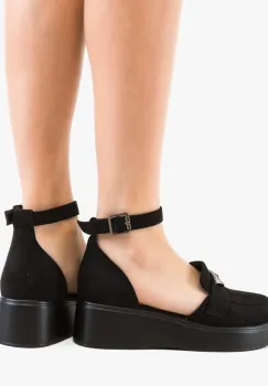 Pantofi casual Terfly Negri 2 imagine