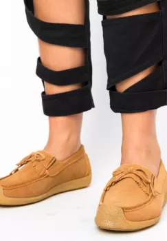 Pantofi Casual Termeio Camel imagine