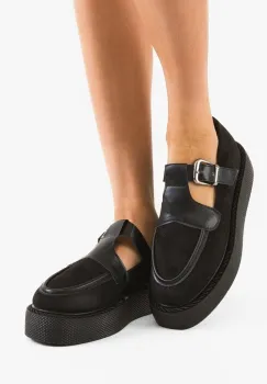 Pantofi Casual Teylar Negri 2 imagine