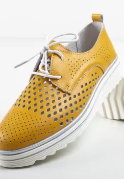 Pantofi Casual Tone Galbeni imagine