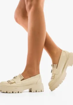 Pantofi Casual Trevy Bej imagine