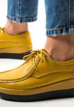 Pantofi Casual Vlasta Galbeni imagine