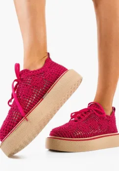 Pantofi Casual Ystory Fuchsia 2 imagine