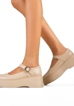 Pantofi casusal Madylu Bej imagine
