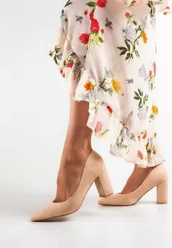 Pantofi cu toc Arka Bej imagine