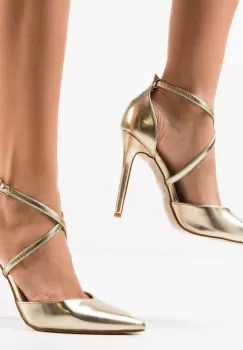 Pantofi cu toc Arpat Aurii imagine