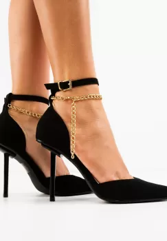 Pantofi cu toc Clayland Negri imagine