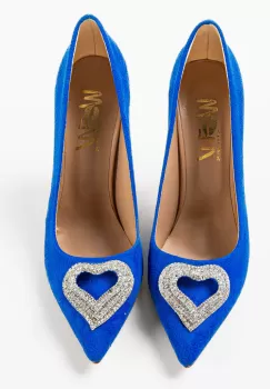 Pantofi cu toc Darino Albastri imagine