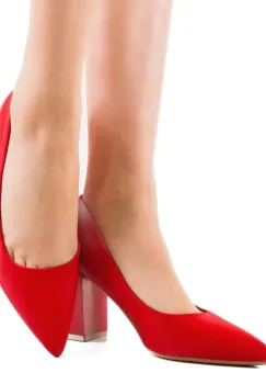 Pantofi cu toc Kanne Rosu imagine