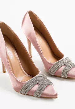 Pantofi cu toc Kernika Bej imagine