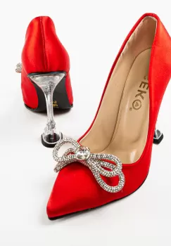 Pantofi cu toc Lelery Rosii imagine