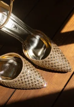 Pantofi cu toc Nabbe Aurii imagine