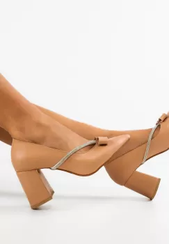 Pantofi cu toc Nynut Nude imagine