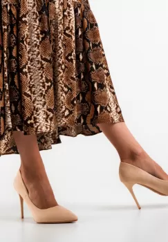 Pantofi cu toc Ojah Bej imagine