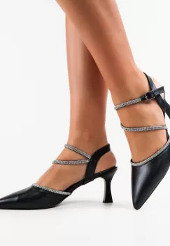 Pantofi cu toc Okeyt Negri imagine