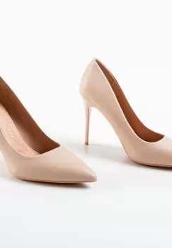 Pantofi cu toc Oknam Bej imagine