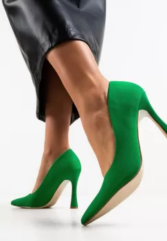Pantofi cu toc Olyga Verzi imagine