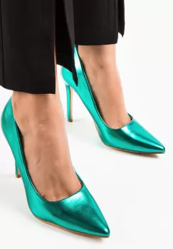 Pantofi cu toc Plazyn Verzi imagine