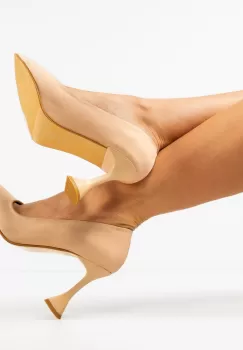 Pantofi cu toc Reaz Nude imagine