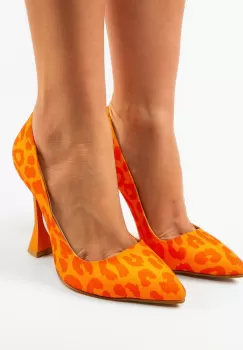 Pantofi cu toc Rimo Portocalii imagine