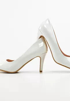 Pantofi cu toc Ryry Albi imagine