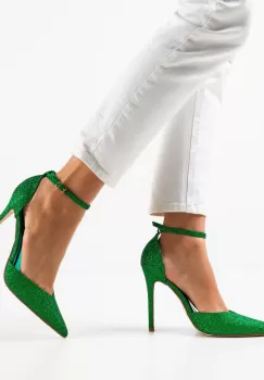 Pantofi cu toc Sofly Verzi imagine