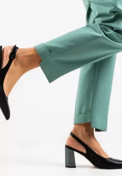 Pantofi cu toc Soka Negri imagine