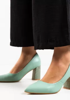 Pantofi cu toc Tuka Verzi imagine