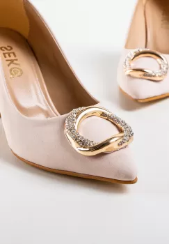 Pantofi cu toc Yuga Bej imagine