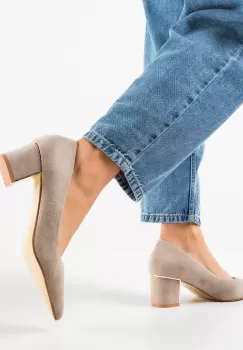 Pantofi dama Antoni Khaki imagine