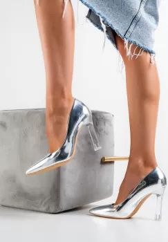 Pantofi dama Aple Argintii imagine
