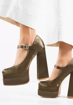 Pantofi dama Appro Khaki imagine