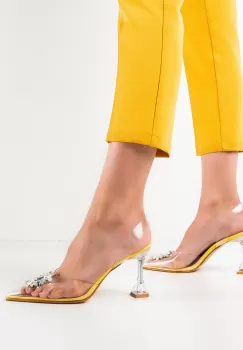 Pantofi dama Balkan Galbeni imagine