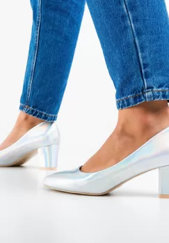 Pantofi dama Bone Argintii imagine