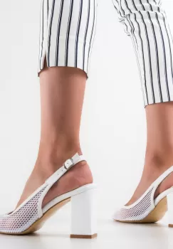 Pantofi dama Caresy Albi imagine