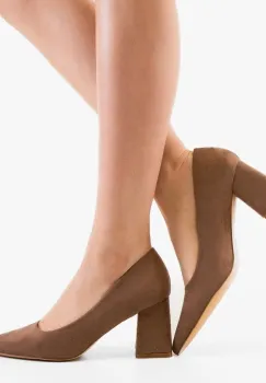 Pantofi dama cu toc Lecsy Bej imagine