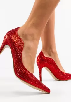 Pantofi dama Degeft Rosii imagine