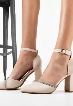 Pantofi dama Dem Bej 3 imagine