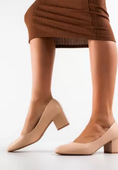 Pantofi dama Emrys Bej 3 imagine