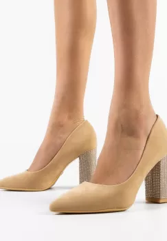 Pantofi dama Evely Bej imagine