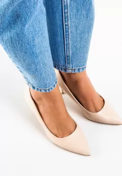 Pantofi dama Halek Bej imagine