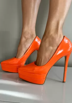 Pantofi dama Heath Portocalii imagine