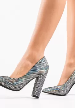 Pantofi dama Huber Argintii imagine