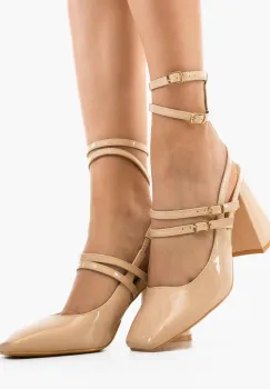 Pantofi dama Jorja Bej imagine