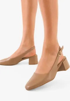 Pantofi dama Kheian Khaki imagine