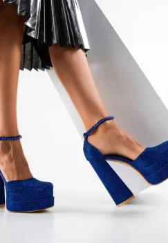 Pantofi dama Kierran Albastri imagine