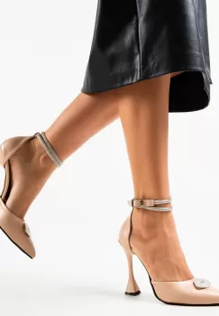 Pantofi dama Kiss Bej imagine